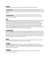 Memorandum of Understanding for Direct Transmission/Web Upload of Transaction Privilege/Use Tax Returns - Arizona, Page 5