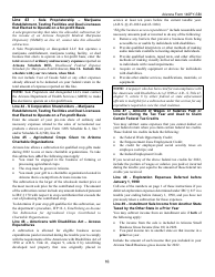 Instructions for Form 140PY-SBI, ADOR11407 Small Business Income Tax Return (Part-Year Residents) - Arizona, Page 10