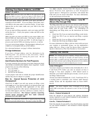 Instructions for Form 140PY-SBI, ADOR11407 Small Business Income Tax Return (Part-Year Residents) - Arizona, Page 4