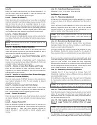 Instructions for Form 140PY-SBI, ADOR11407 Small Business Income Tax Return (Part-Year Residents) - Arizona, Page 5