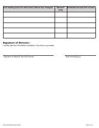 DOH Form 505-088 Test Menu Change Form - Washington, Page 2