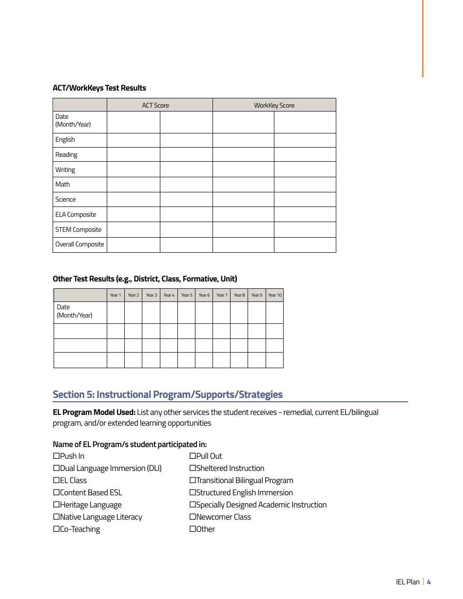 Individual El Plan (Iel Plan) - Wyoming, Page 4