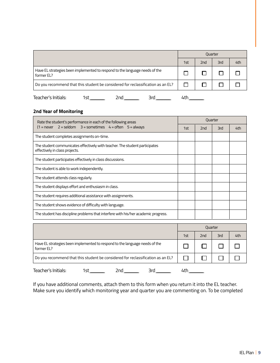 Individual El Plan (Iel Plan) - Wyoming, Page 9
