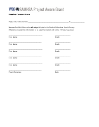 Passive Consent Form - Samhsa Project Aware Grant - Wyoming, Page 4