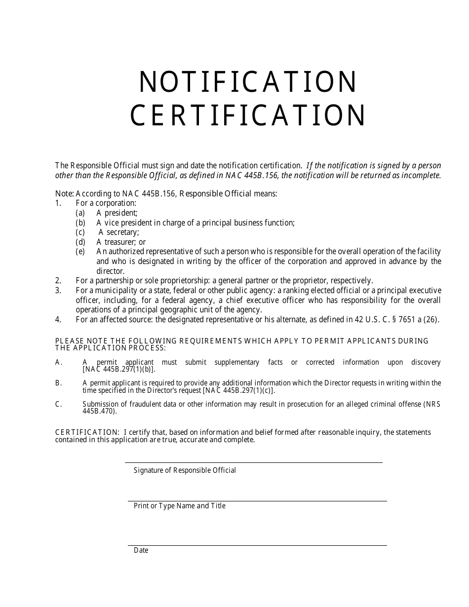 Class I Air Quality Operating Permit Notification of Authorized Change - Nevada, Page 4