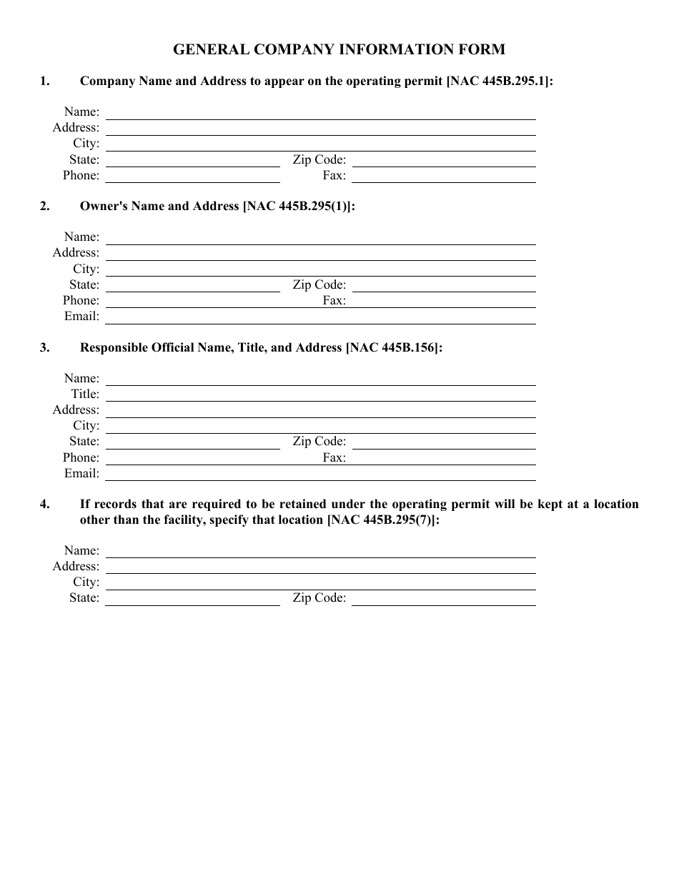 Class II General Air Quality Operating Permit Application for Temporary Construction Sources - Hot Mix Asphalt Plants / Concrete Batch Plants / Sand  Gravel Processing Plants - Nevada, Page 3