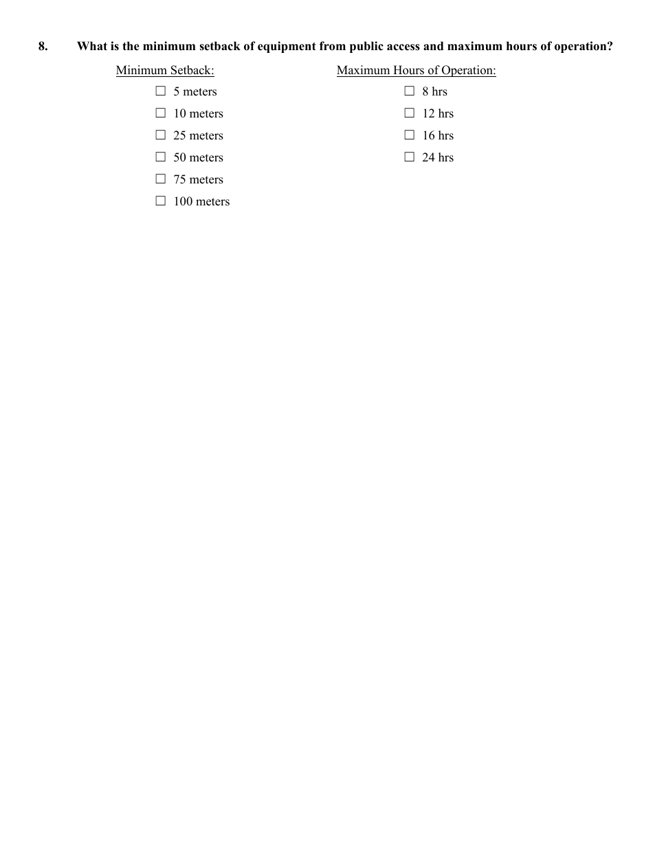 Class II General Air Quality Operating Permit for Concrete Batch Plants Application Form - Nevada, Page 5