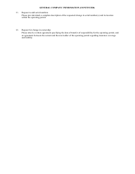 Administrative Amendment Application Form - Nevada, Page 5