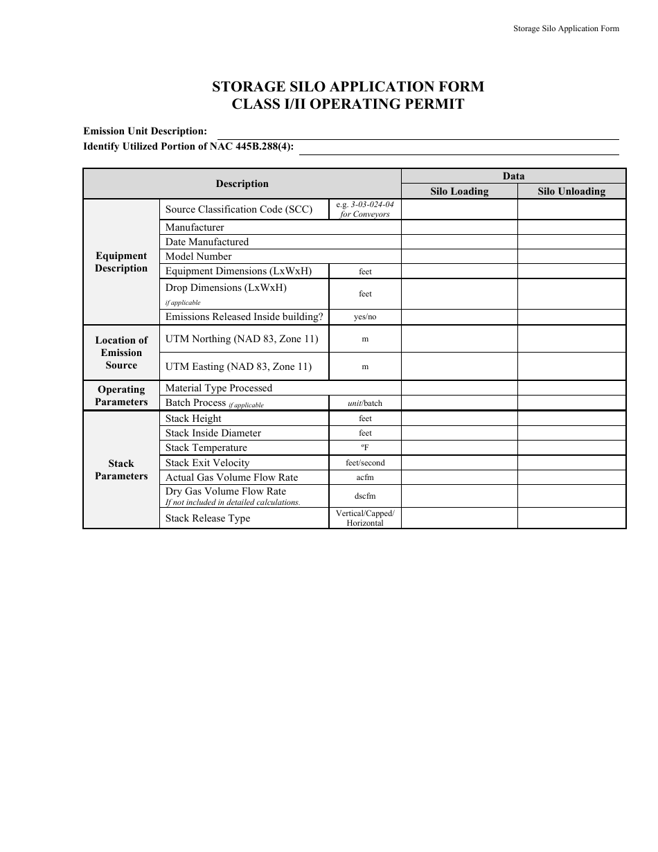 Application for Determination of Insignificant Activities as Defined Under Nac 445b.288(4) - Nevada, Page 5