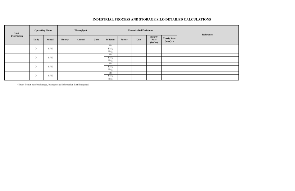 Application for Determination of Insignificant Activities as Defined Under Nac 445b.288(4) - Nevada, Page 8