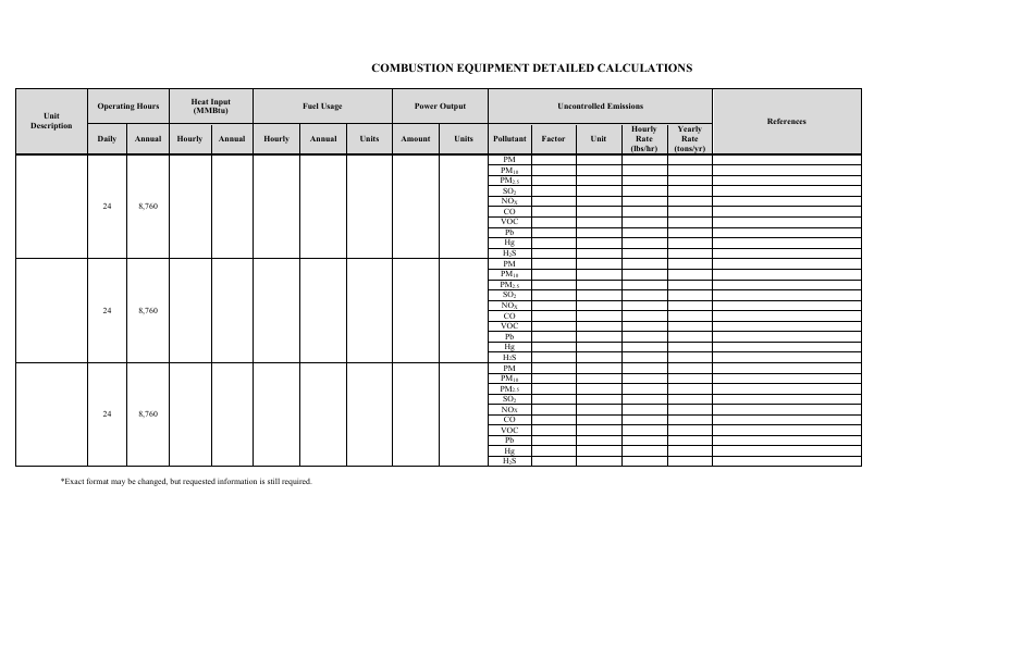 Application for Determination of Insignificant Activities as Defined Under Nac 445b.288(4) - Nevada, Page 9