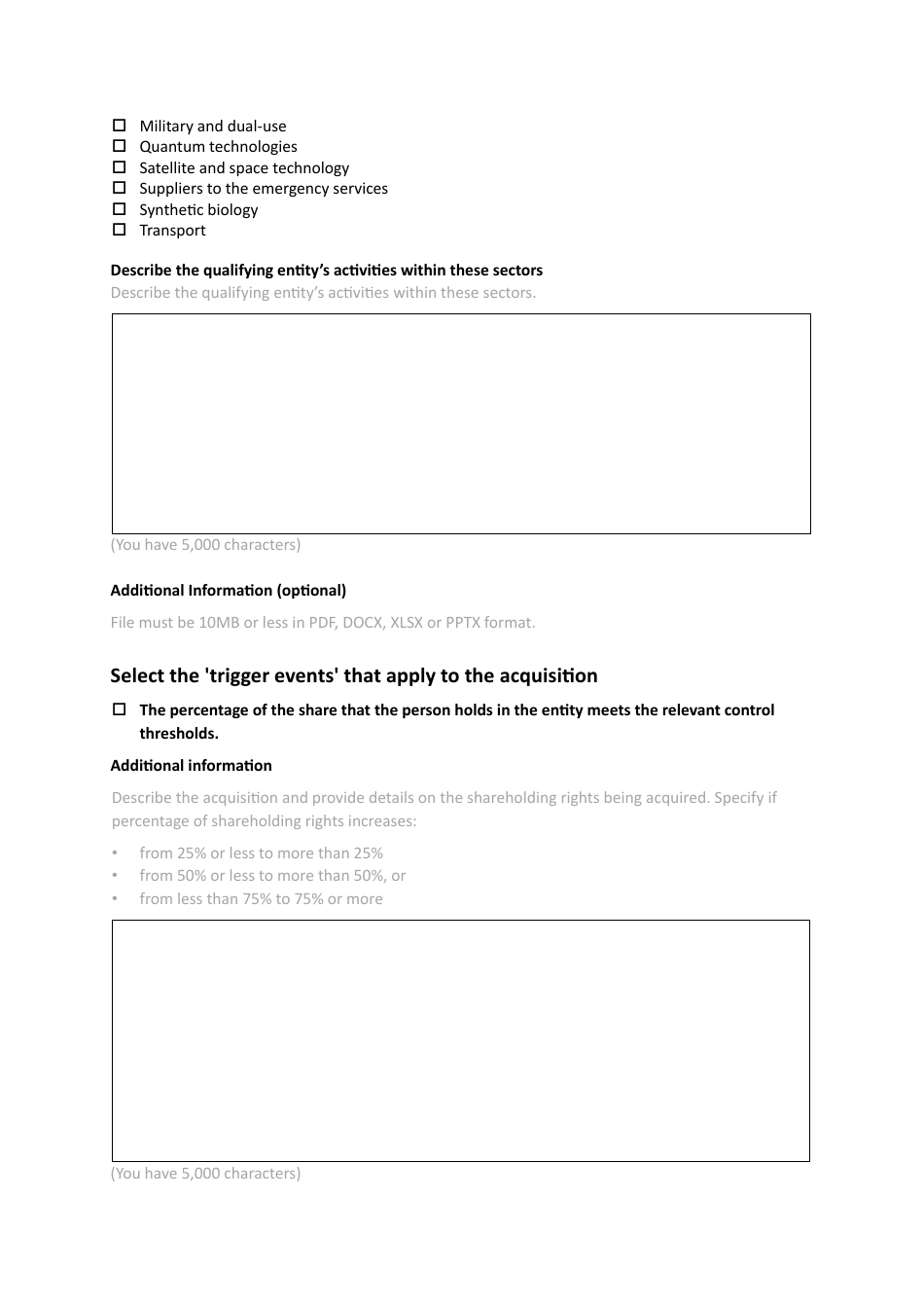 Mandatory National Security and Investment (Nsi) Act Notification - United Kingdom, Page 6