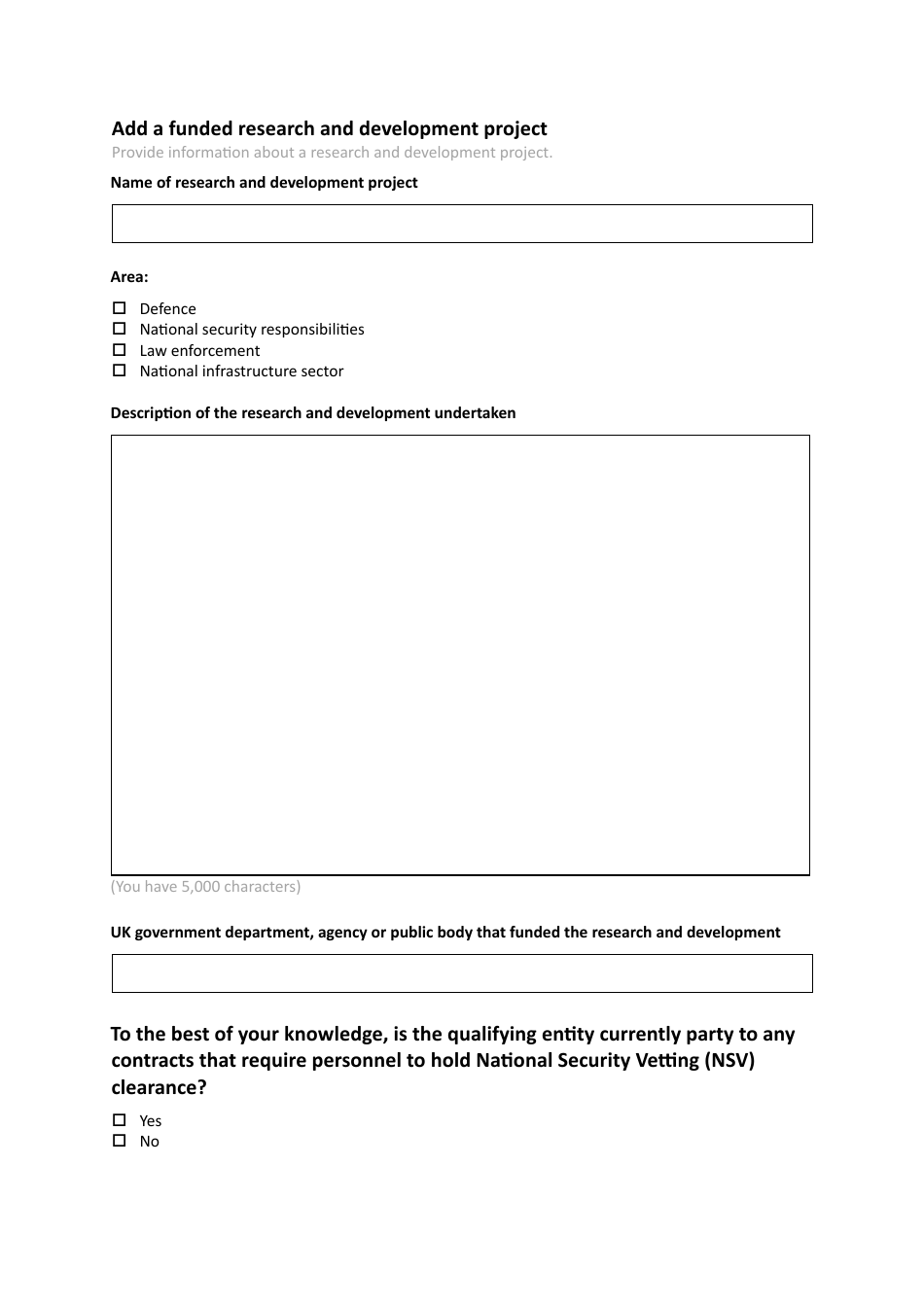 Retrospective National Security and Investment (Nsi) Act Validation Form - United Kingdom, Page 17