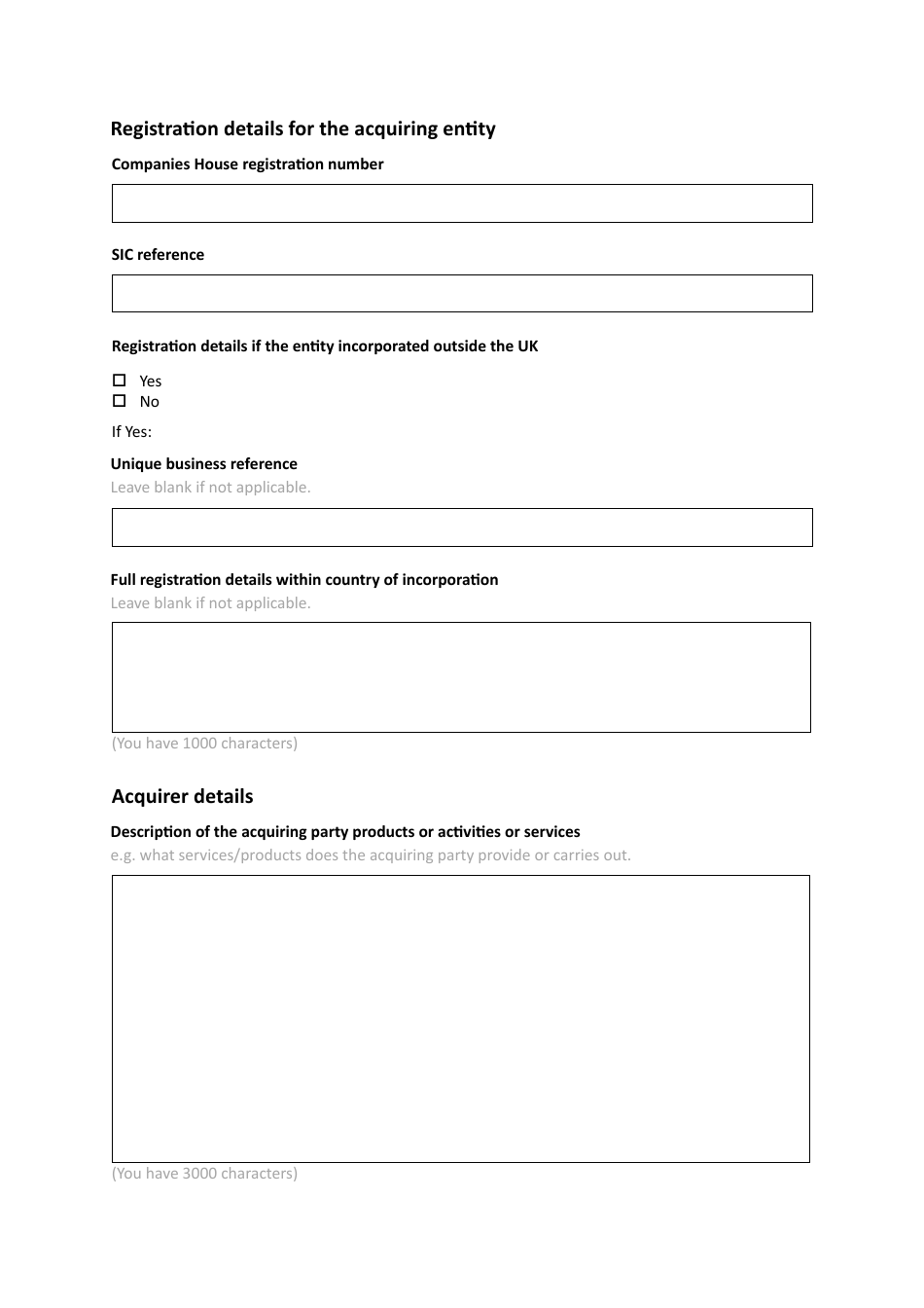 Retrospective National Security and Investment (Nsi) Act Validation Form - United Kingdom, Page 20