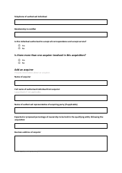 Retrospective National Security and Investment (Nsi) Act Validation Form - United Kingdom, Page 4