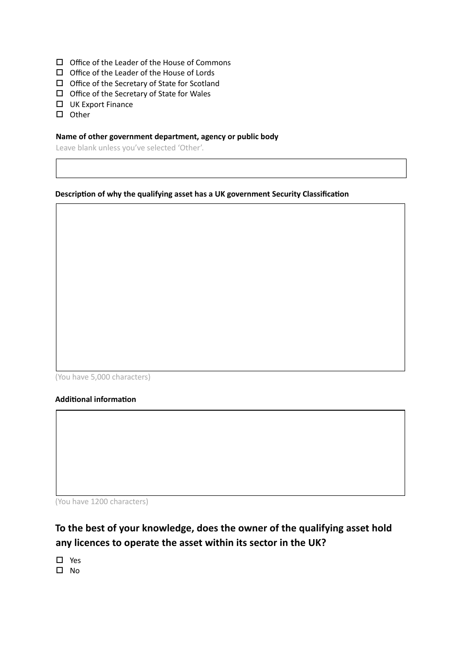 Voluntary National Security and Investment (Nsi) Act Notification - United Kingdom, Page 23