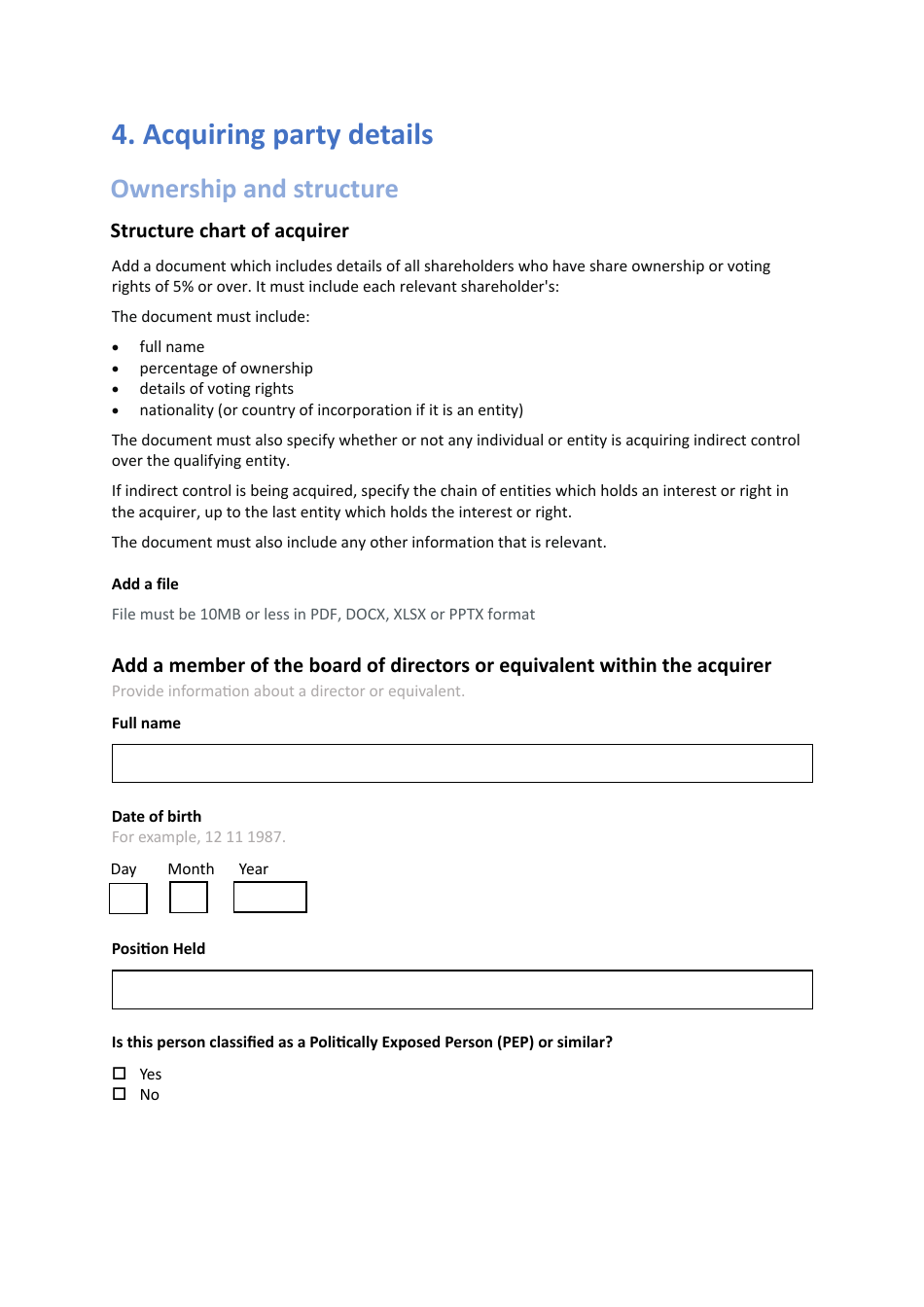 Voluntary National Security and Investment (Nsi) Act Notification - United Kingdom, Page 31