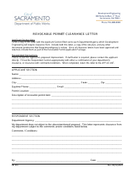 Form DE-311 Revocable Permit Application - City of Sacramento, California, Page 4