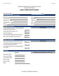 Document preview: Form HRP-1027A Usda Compliance Review - Arizona