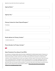 Pfa Grant Application - Kansas, Page 2