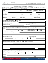 Document preview: Form 7 Bereavement Visit Request - Institutions - Virginia