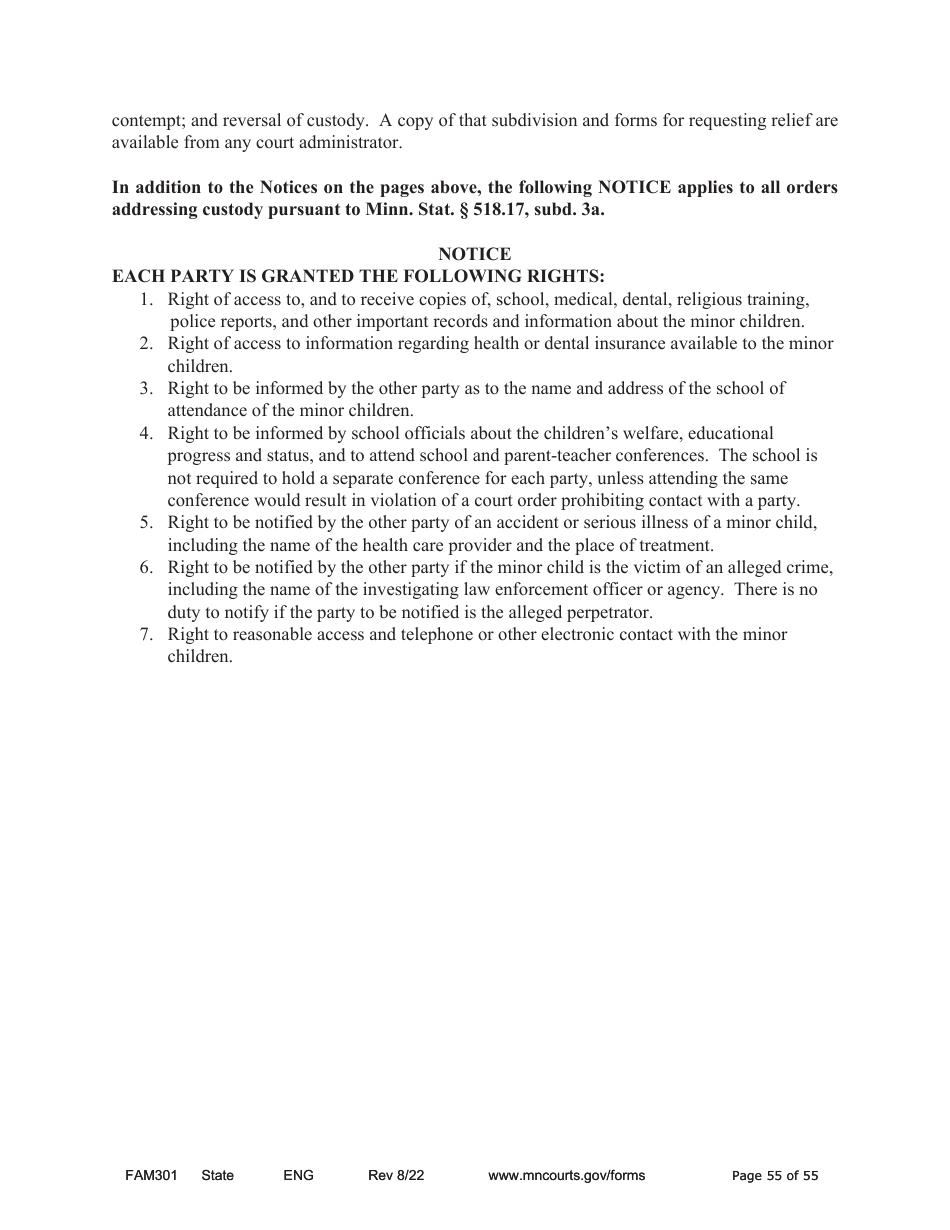 Form DIV806 Stipulated Findings of Fact, Conclusions of Law, Order for and Judgment, Judgment and Decree - Minnesota, Page 55