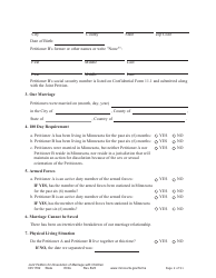 Form DIV1702 Joint Petition, Agreement, and Judgment and Decree for Marriage Dissolution With Children - Minnesota, Page 2