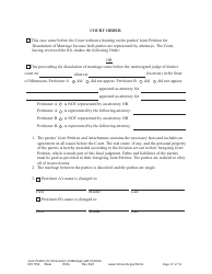 Form DIV1702 Joint Petition, Agreement, and Judgment and Decree for Marriage Dissolution With Children - Minnesota, Page 37