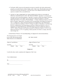 Form DIV1702 Joint Petition, Agreement, and Judgment and Decree for Marriage Dissolution With Children - Minnesota, Page 38