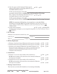 Form DIV302 Joint Petition, Agreement, and Judgment and Decree for Marriage Dissolution Without Children - Minnesota, Page 3