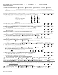 Hepatitis a Case Report Form - Connecticut, Page 2