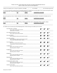 Hepatitis a Case Report Form - Connecticut, Page 3