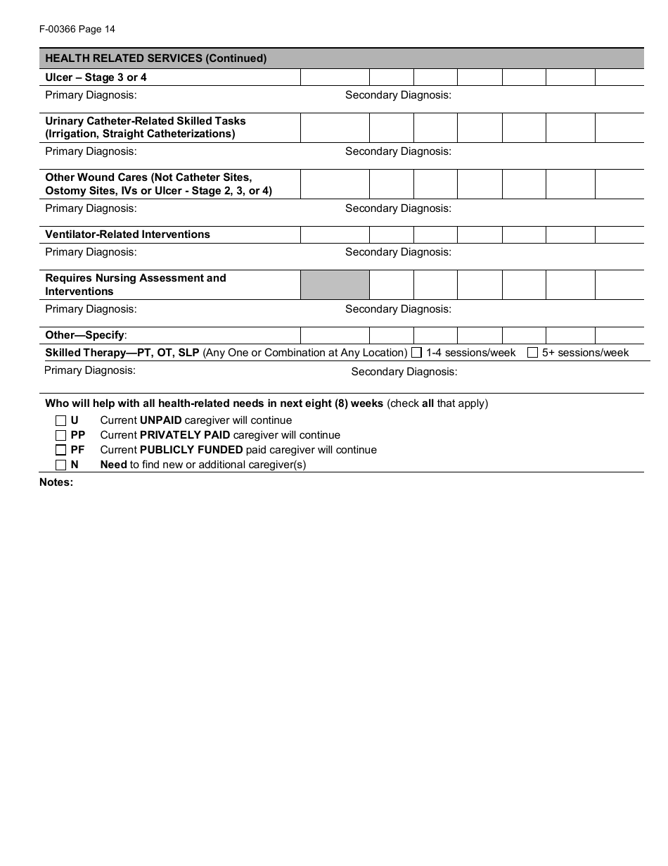 Form F-00366 Download Printable PDF or Fill Online Wisconsin Adult Long ...