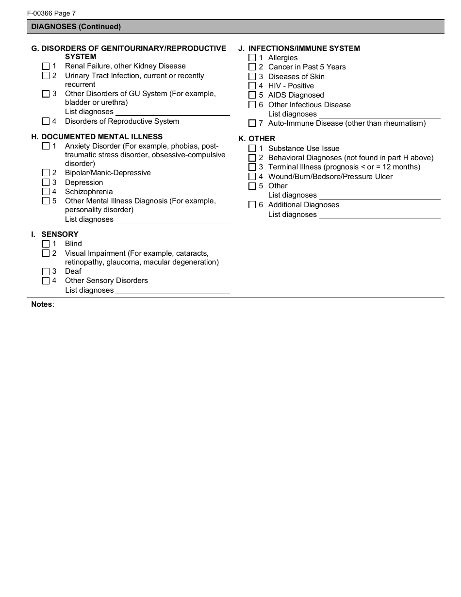 Form F-00366 Wisconsin Adult Long Term Care Functional Screen (Ltcfs) - Wisconsin, Page 7