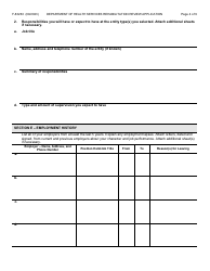 Form F-83263 Rehabilitation Review Application - Wisconsin, Page 4