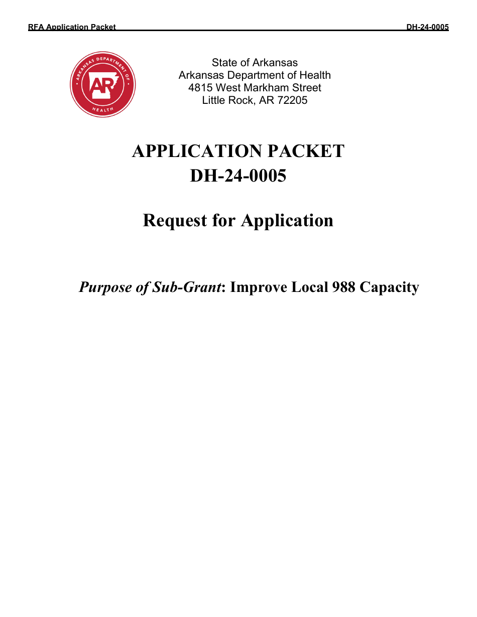 Form DH-24-0005 - Fill Out, Sign Online and Download Printable PDF ...