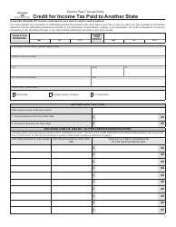 Form EPT-100 Schedule ITP Credit for Income Tax Paid to Another State - West Virginia
