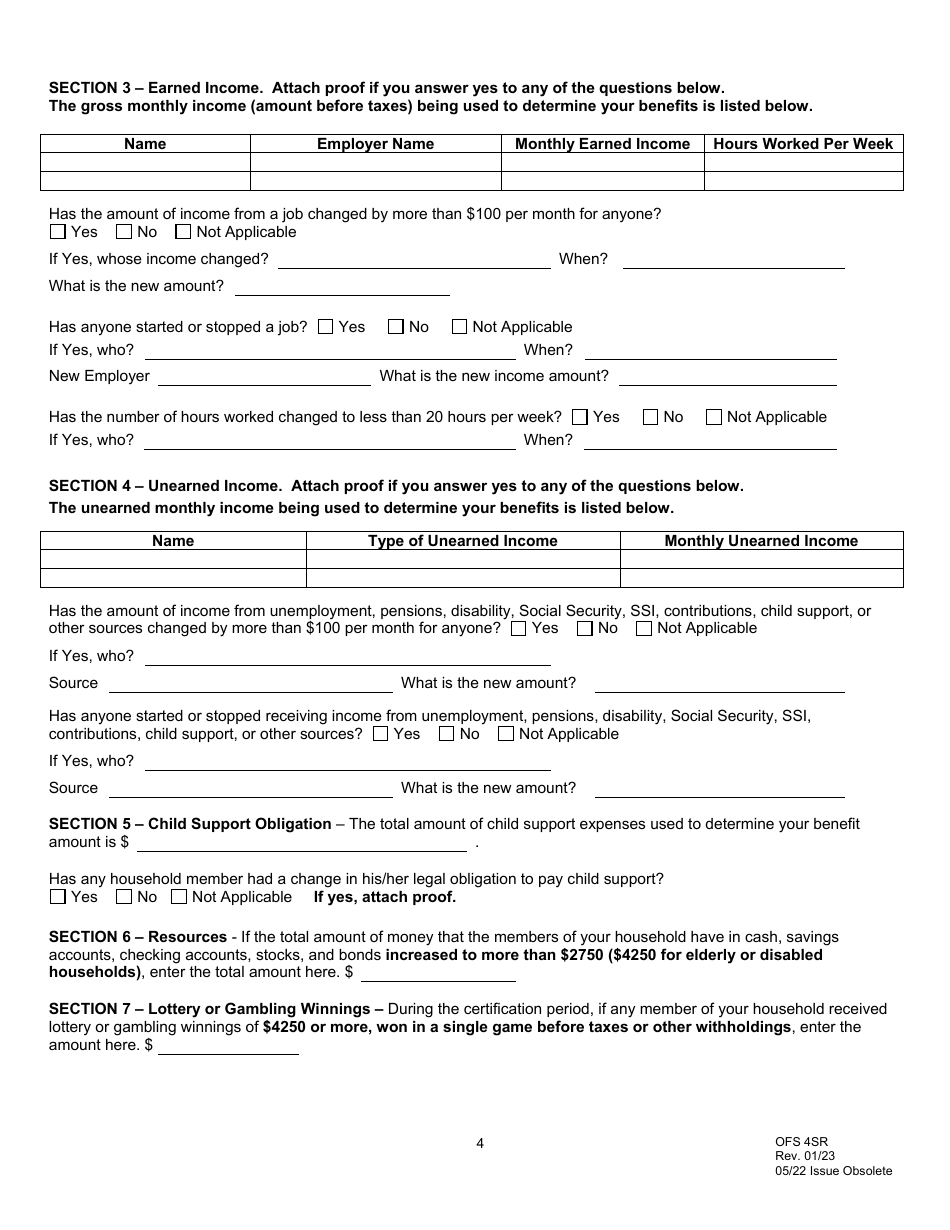 Form OFS4SR Simplified Report - Louisiana, Page 4