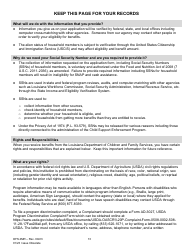 Form OFS4MR Application for Continued Assistance - Louisiana, Page 13