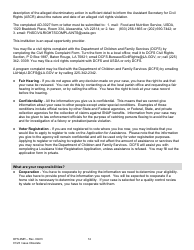 Form OFS4MR Application for Continued Assistance - Louisiana, Page 14