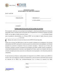 Document preview: Formulario De Solicitud De Exclusion Voluntaria - Illinois (Spanish)