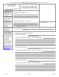 Form E-RA4804.1 Additional Affirmative Defenses/Counterclaims - Illinois