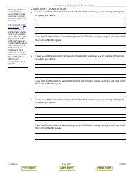 Form E-RA4804.1 Additional Affirmative Defenses/Counterclaims - Illinois, Page 2
