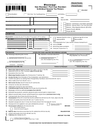 Form 80-205 Non-resident/Part-Year Resident Individual Income Tax Return - Mississippi