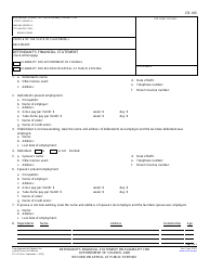 Document preview: Form CR-105 Defendant's Financial Statement on Eligibility for Appointment of Counsel and Reimbursement and Record on Appeal at Public Expense - California