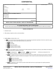 Document preview: Form CARE-101 Mental Health Declaration - Care Act Proceedings - California
