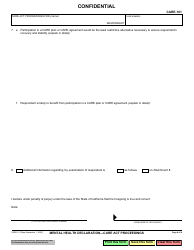 Form CARE-101 Mental Health Declaration - Care Act Proceedings - California, Page 4