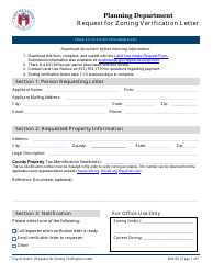 Document preview: Request for Zoning Verification Letter - City of Austin, Texas