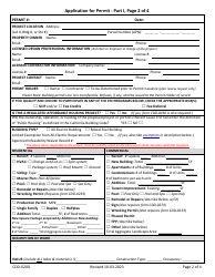 Form CDD-0200 Application for Permit - City of Sacramento, California, Page 2