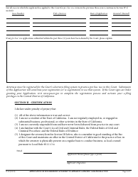 Form G-64 Application of Non-resident Attorney to Appear in a Specific Case Pro Hac Vice - California, Page 2